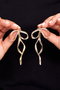 Heliophilia Silver Pendientes de Metal Dorados